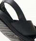 Men Flip Flops & Sandals 18100 Black Leather S.Oliver