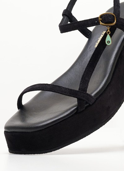 Women Flats 2.Flat Black Leather Komis and Komis