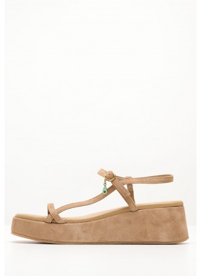 Women Platforms Low A78 Tabba Buckskin Komis and Komis