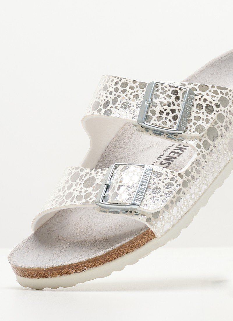 Birkenstock arizona metallic stones silver sale