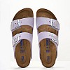 Γυναικεία Flats Arizona.Fog Μωβ Δέρμα Birkenstock Γυναικεία Flats Arizona.Fog Μωβ Δέρμα Birkenstock
