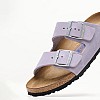 Γυναικεία Flats Arizona.Fog Μωβ Δέρμα Birkenstock Γυναικεία Flats Arizona.Fog Μωβ Δέρμα Birkenstock