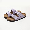 Γυναικεία Flats Arizona.Fog Μωβ Δέρμα Birkenstock Γυναικεία Flats Arizona.Fog Μωβ Δέρμα Birkenstock