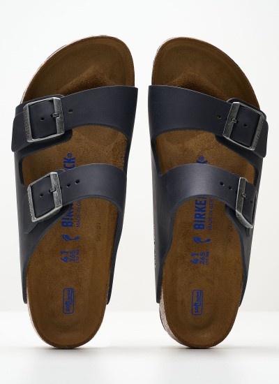Γυναικεία Flats Arizona.BS Ασημί ECOleather Birkenstock