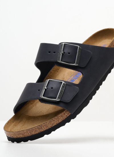 Γυναικεία Flats Arizona.BS Ασημί ECOleather Birkenstock