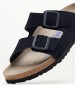 Men Flip Flops & Sandals Arizona.Midnight Blue Buckskin Birkenstock