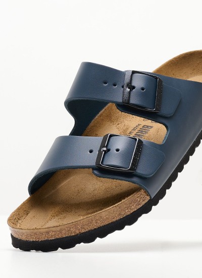 Γυναικεία Flats Arizona.Nl Μπλε ECOleather Birkenstock