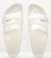 Women Flip Flops & Sandals Arizona.Row White Rubber Birkenstock