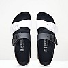 Γυναικεία Flats Arizona.Split Μαύρο ECOleather Birkenstock Γυναικεία Flats Arizona.Split Μαύρο ECOleather Birkenstock