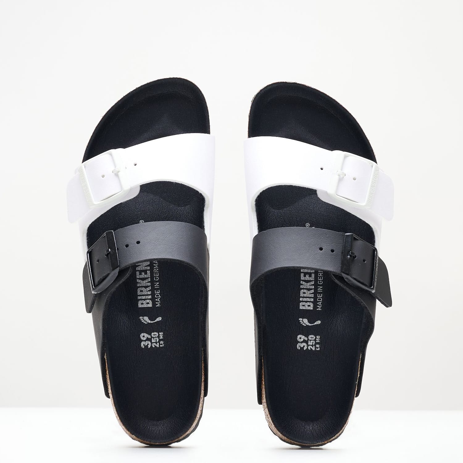 Γυναικεία Flats Arizona.Split Μαύρο ECOleather Birkenstock