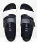 Women Flats Arizona.Split Black ECOleather Birkenstock