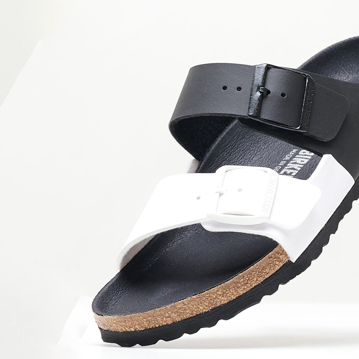 Γυναικεία Flats Arizona.Split Μαύρο ECOleather Birkenstock