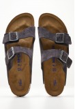 Men Flip Flops & Sandals Arizona.Velvet Grey Buckskin Birkenstock