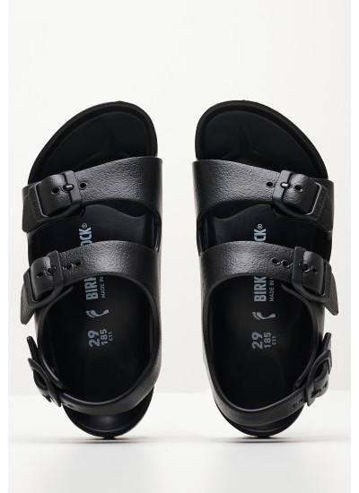 Kids Flip Flops & Sandals Eva.Milano Black Rubber Birkenstock