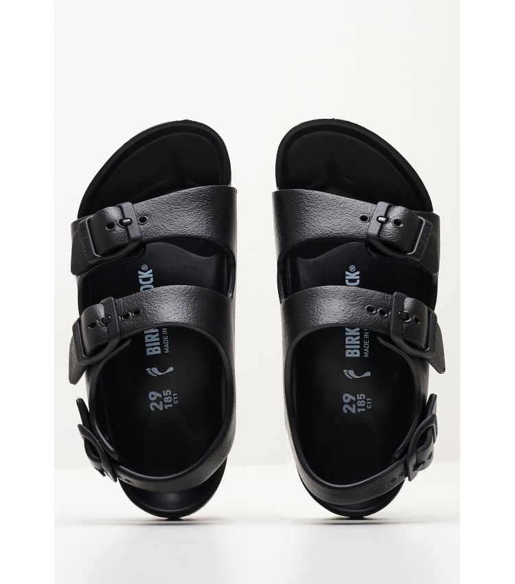Kids Flip Flops & Sandals Eva.Milano Black Rubber Birkenstock