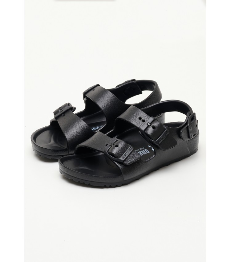 Kids Flip Flops & Sandals Eva.Milano Black Rubber Birkenstock