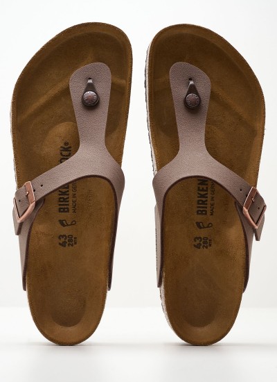 Ανδρικές Σαγιονάρες & Πέδιλα Gizeh.Bs.M Καφέ ECOleather Birkenstock