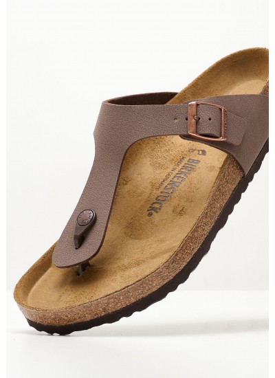 Men Flip Flops & Sandals Gizeh.Bs.M Brown ECOleather Birkenstock