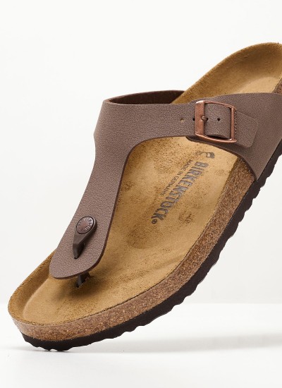 Ανδρικές Σαγιονάρες & Πέδιλα Gizeh.Bs.M Καφέ ECOleather Birkenstock