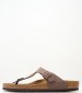 Men Flip Flops & Sandals Gizeh.Bs.M Brown ECOleather Birkenstock