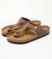 Men Flip Flops & Sandals Gizeh.Bs.M Brown ECOleather Birkenstock