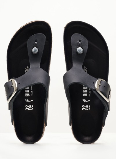 Γυναικεία Flats Arizona.BS Ασημί ECOleather Birkenstock