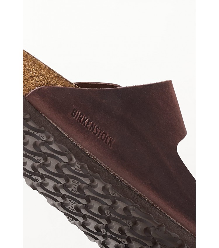 Men Flip Flops & Sandals Habana.Classic Brown Oily Leather Birkenstock