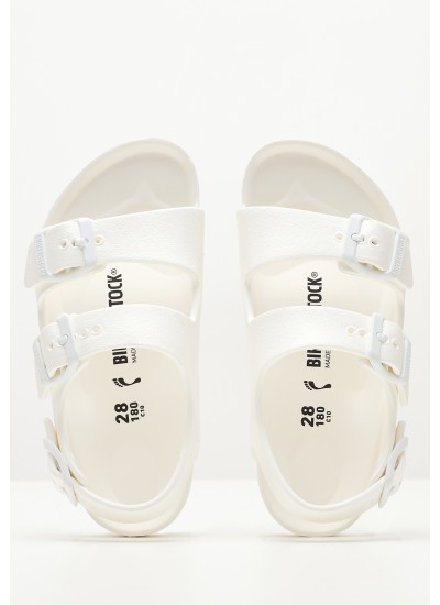 Kids Flip Flops & Sandals Milano.Bs White Rubber Birkenstock