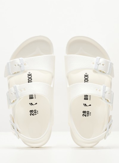 Kids Flip Flops & Sandals Milano.Bs White Rubber Birkenstock