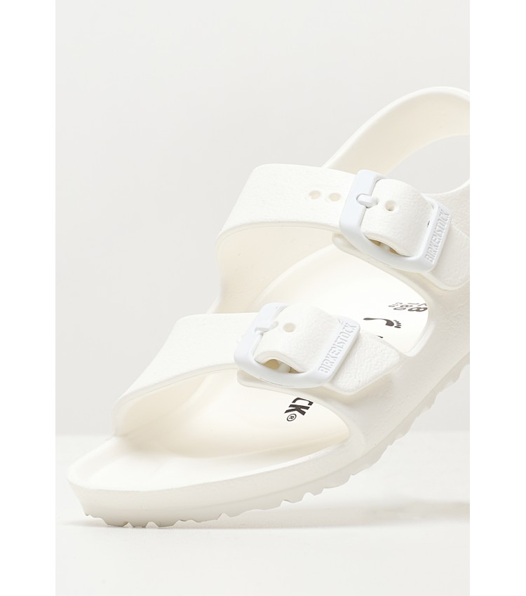 Kids Flip Flops & Sandals Milano.Bs White Rubber Birkenstock