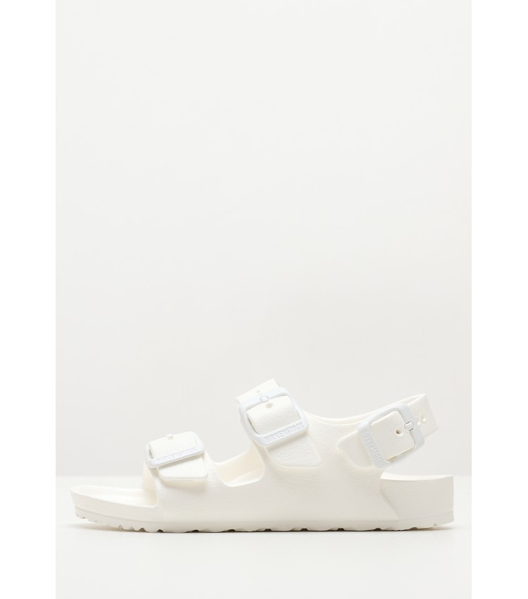 Kids Flip Flops & Sandals Milano.Bs White Rubber Birkenstock