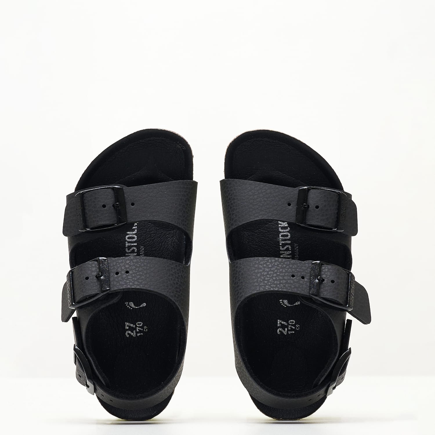 Παιδικές Σαγιονάρες & Πέδιλα Milano.Desert Μαύρο ECOleather Birkenstock