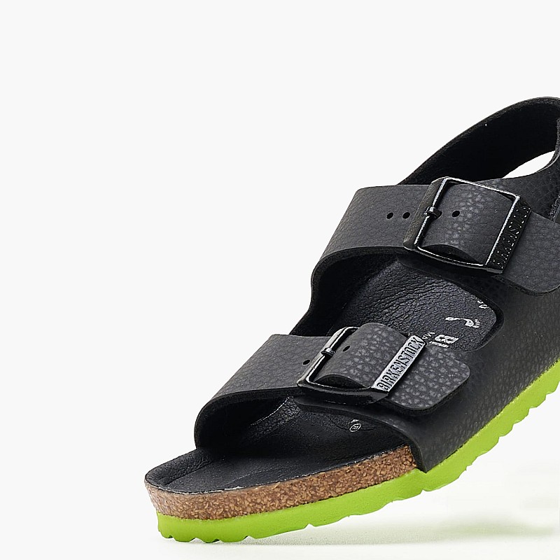 Παιδικές Σαγιονάρες & Πέδιλα Milano.Desert Μαύρο ECOleather Birkenstock