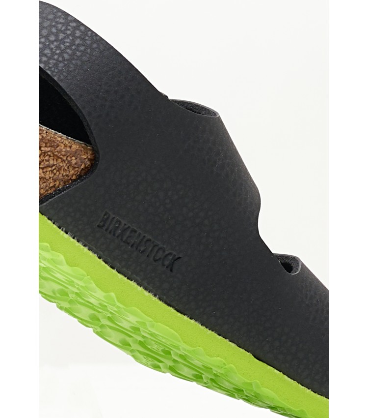 Kids Flip Flops & Sandals Milano.Desert Black ECOleather Birkenstock