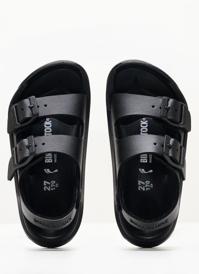 Γυναικεία Flats Gizeh.Big.Buckle Μαύρο Δέρμα Birkenstock