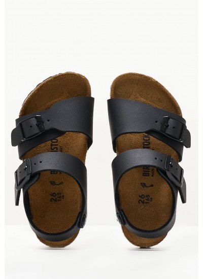 Παιδικές Σαγιονάρες & Πέδιλα New.York Μπλε ECOleather Birkenstock