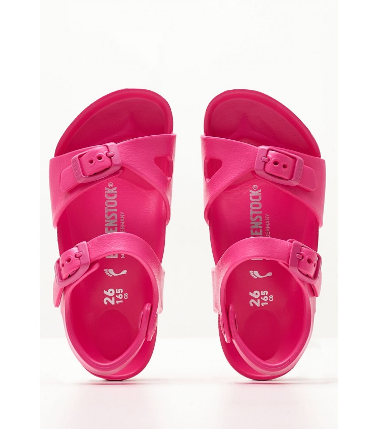 Kids Flip Flops & Sandals Rio.Beet Pink Rubber Birkenstock