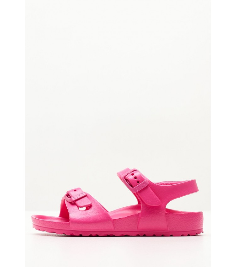 Kids Flip Flops & Sandals Rio.Beet Pink Rubber Birkenstock