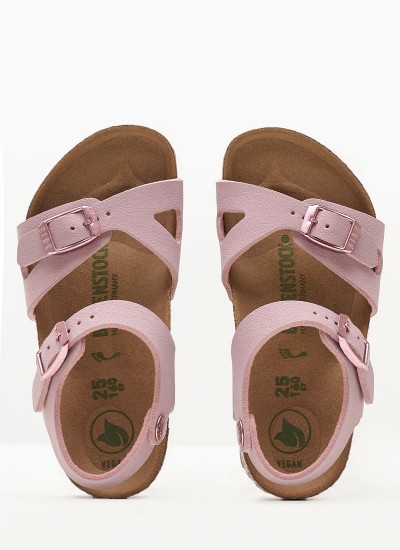 Γυναικεία Flats Arizona.BS Ασημί ECOleather Birkenstock