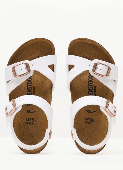 Kids Flip Flops & Sandals Paganisa Gold Leather Mood