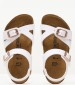 Kids Flip Flops & Sandals Rio.Seasonal White ECOleather Birkenstock