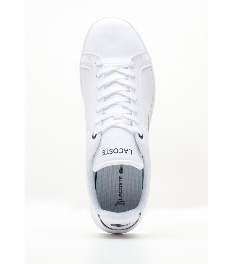 Men Casual Shoes Carnaby.Bl23 White Leather Lacoste