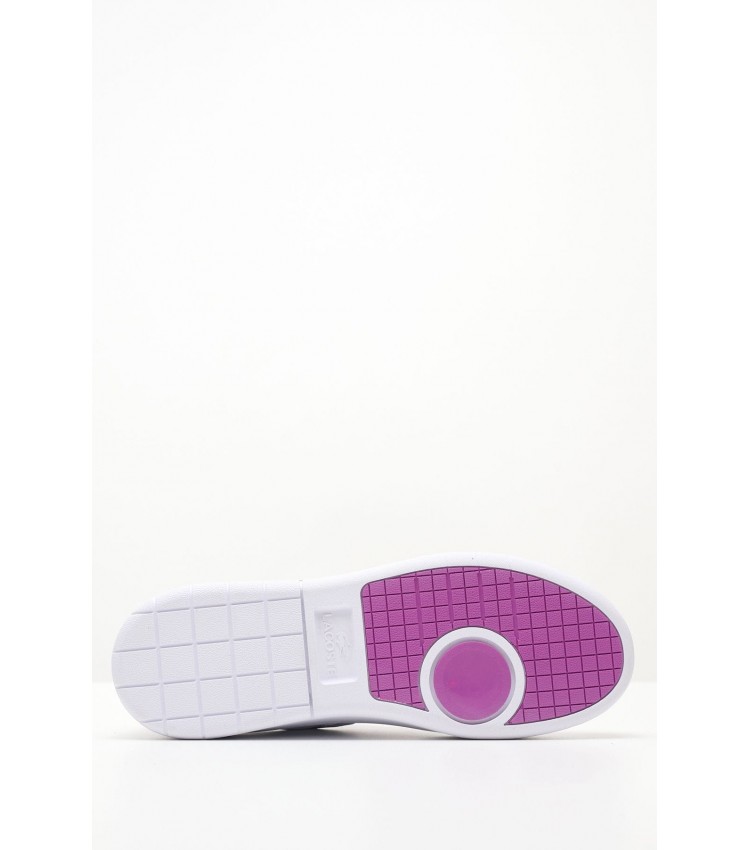 Women Casual Shoes Carnaby.Plat White Leather Lacoste