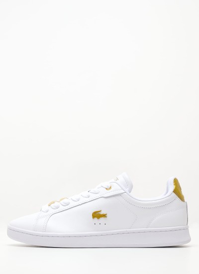 Γυναικεία Παπούτσια Casual Court.Zero Μπεζ Δέρμα Lacoste