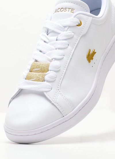 Γυναικεία Παπούτσια Casual Court.Zero Μπεζ Δέρμα Lacoste
