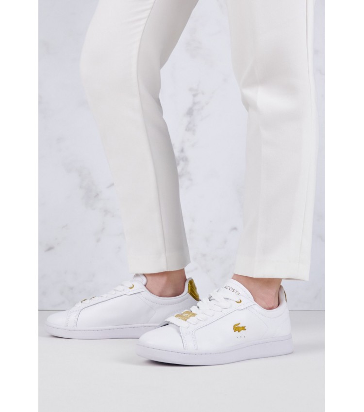 Γυναικεία Παπούτσια Casual Crnb.Pro123 Άσπρο Δέρμα Lacoste