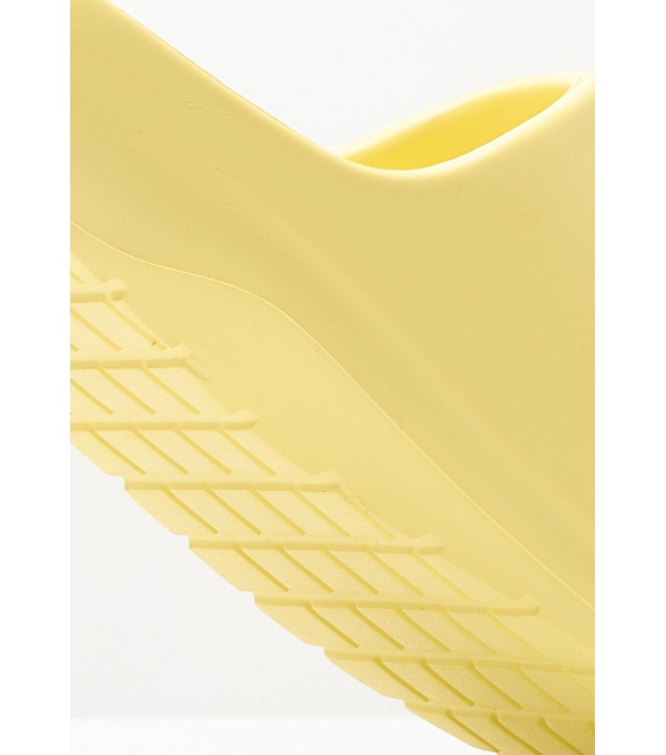 Women Flip Flops & Sandals Croco.V2 Yellow Rubber Lacoste