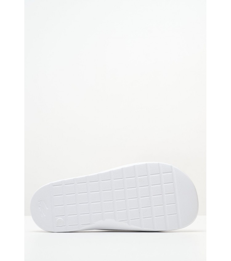 Women Flip Flops & Sandals Croco2.0 White Rubber Lacoste