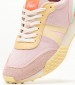 Women Casual Shoes Deluxe Pink Leather Lacoste