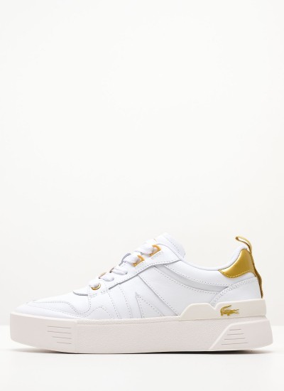 Γυναικεία Παπούτσια Casual Court.Zero Μπεζ Δέρμα Lacoste